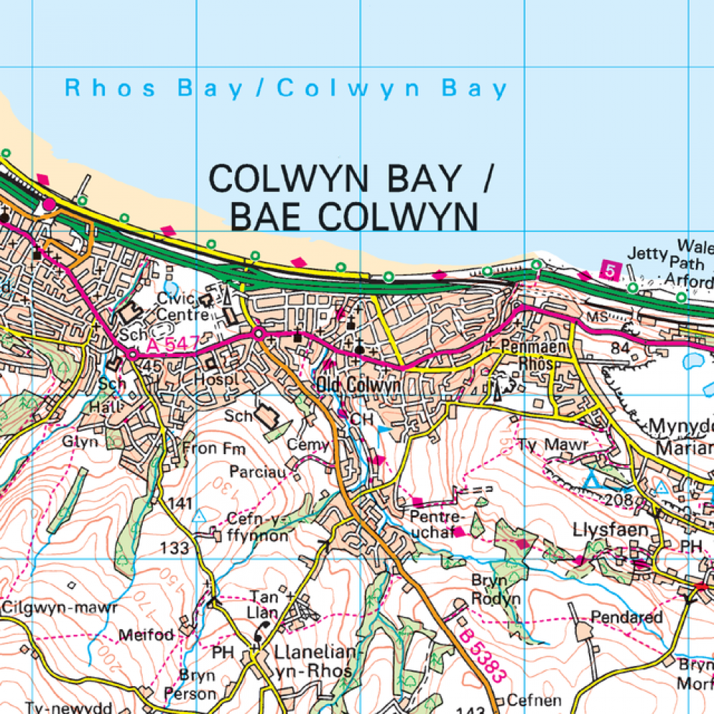 OS116 Denbigh Clowyn Bay area